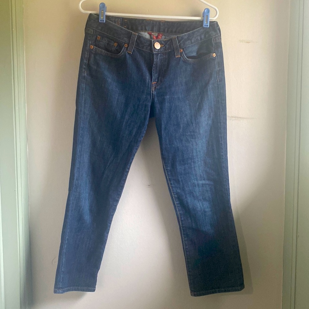 Dark denim Lucky Brand jeans sz 26 Capri